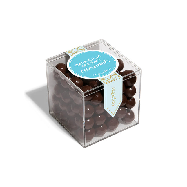 Dark Chocolate Sea Salt Caramels - Large