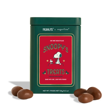 Snoopy's Treats Chocolate-Dipped Biscuits Tin